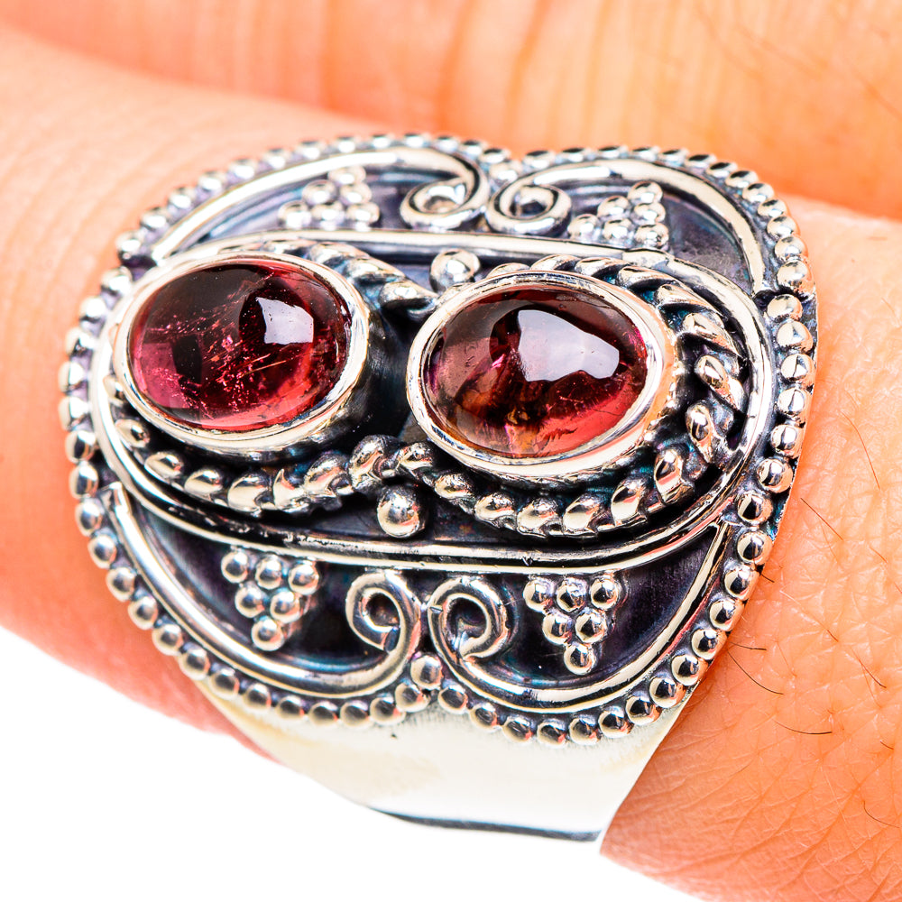 Pink Tourmaline Rings handcrafted by Ana Silver Co - RING95197