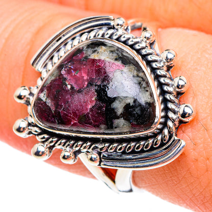 Russian Eudialyte Rings handcrafted by Ana Silver Co - RING95199
