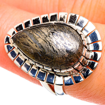 Psilomelane Rings handcrafted by Ana Silver Co - RING95202