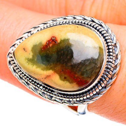 Ocean Jasper Rings handcrafted by Ana Silver Co - RING95207