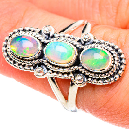 Ethiopian Opal Rings handcrafted by Ana Silver Co - RING95209