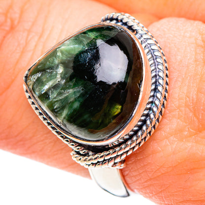 Seraphinite Rings handcrafted by Ana Silver Co - RING95220