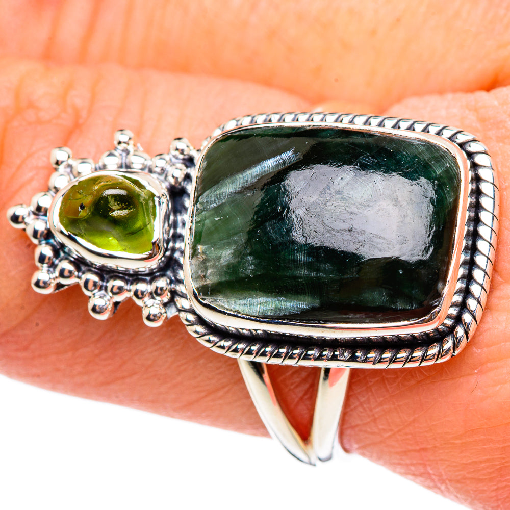 Seraphinite Rings handcrafted by Ana Silver Co - RING95240