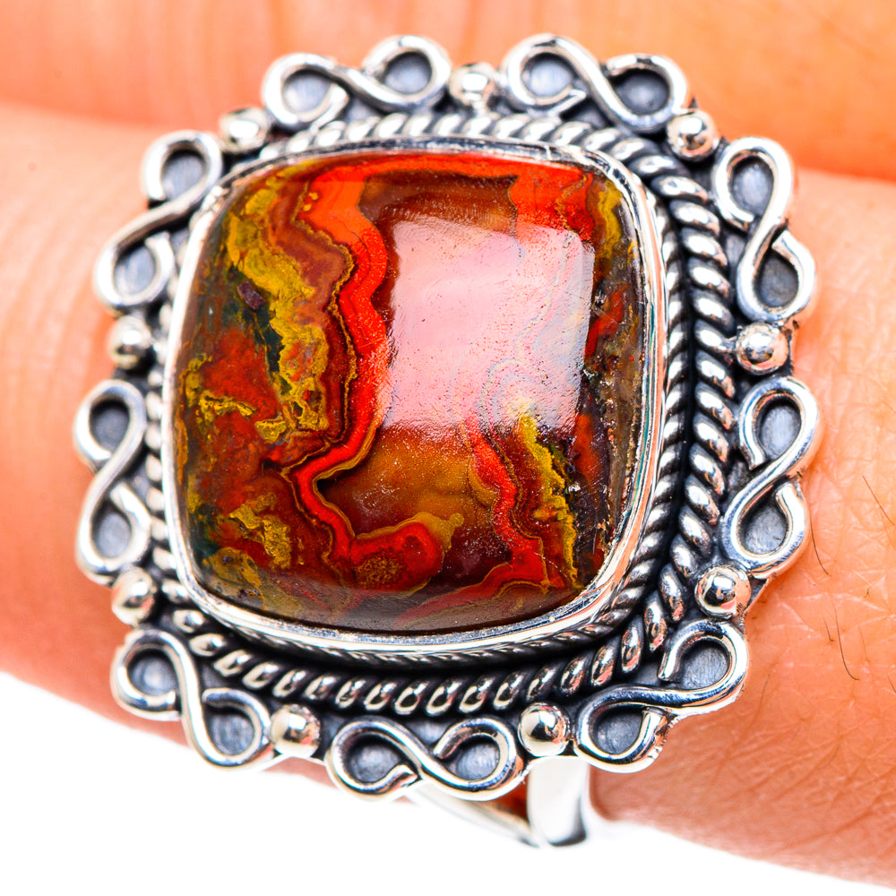 Morocco Agate Rings handcrafted by Ana Silver Co - RING95243