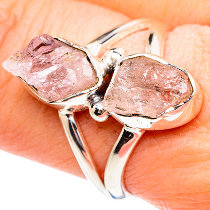 Rose Quartz Rings handcrafted by Ana Silver Co - RING95248