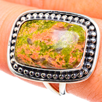 Unakite Rings handcrafted by Ana Silver Co - RING95257
