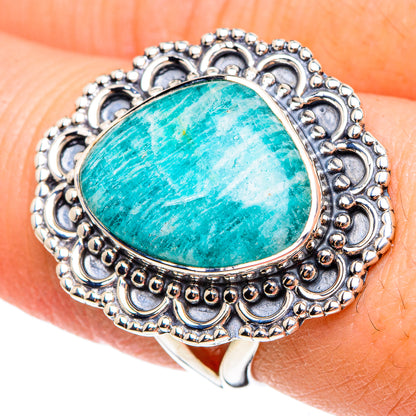 Amazonite Rings handcrafted by Ana Silver Co - RING95259