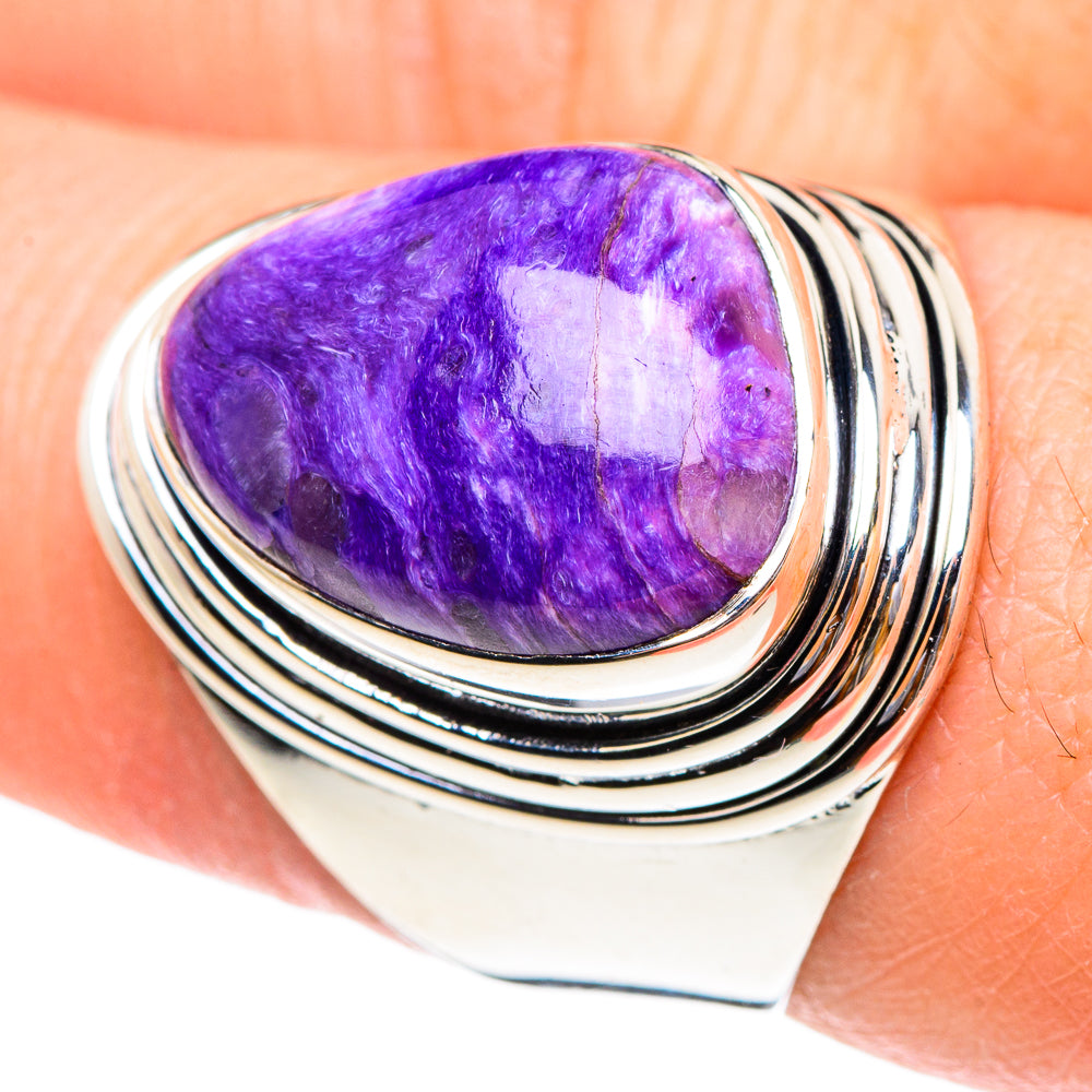 Charoite Rings handcrafted by Ana Silver Co - RING95264