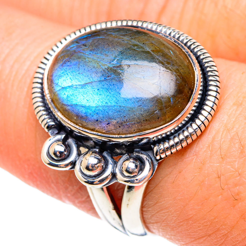 Labradorite Rings handcrafted by Ana Silver Co - RING95268