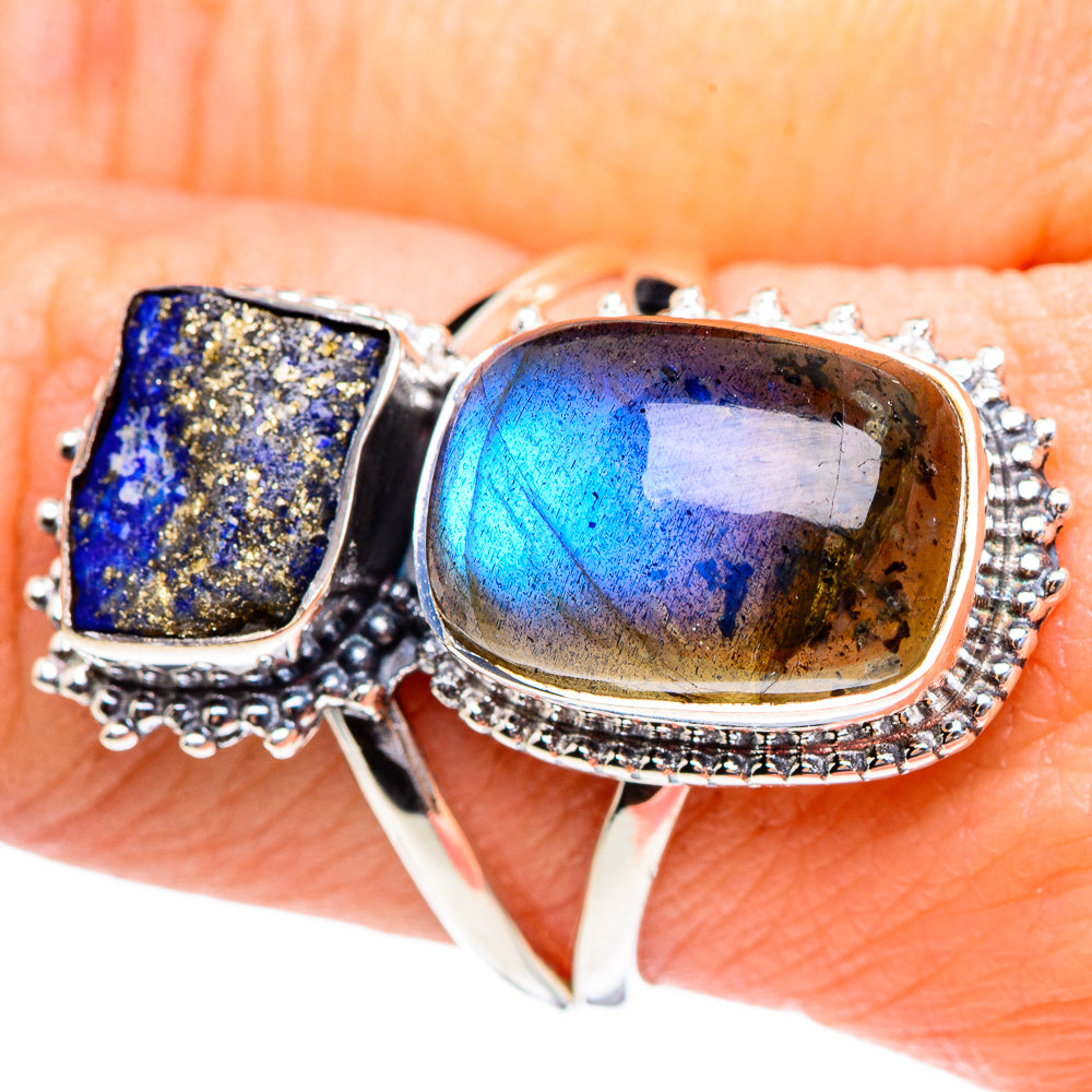 Labradorite Rings handcrafted by Ana Silver Co - RING95269