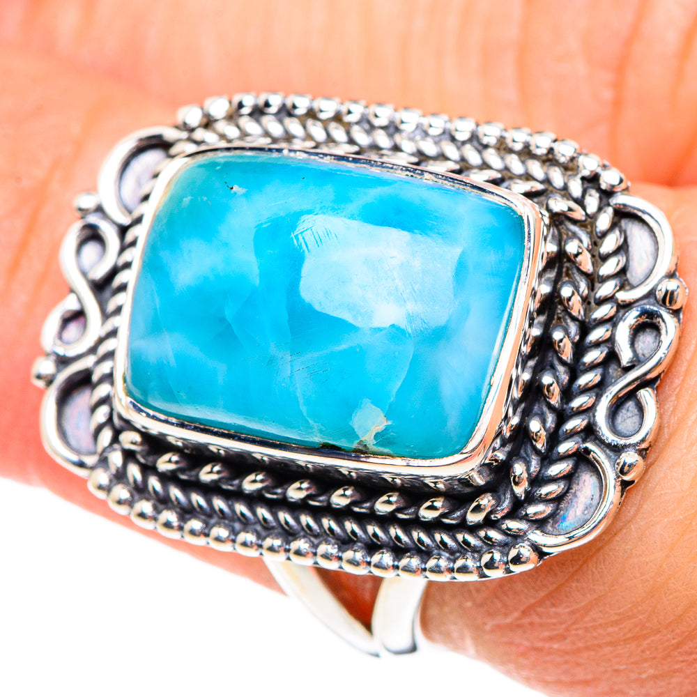 Larimar Rings handcrafted by Ana Silver Co - RING95270