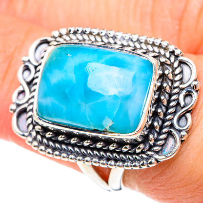 Larimar Rings handcrafted by Ana Silver Co - RING95270