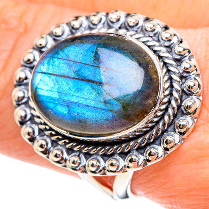 Labradorite Rings handcrafted by Ana Silver Co - RING95284
