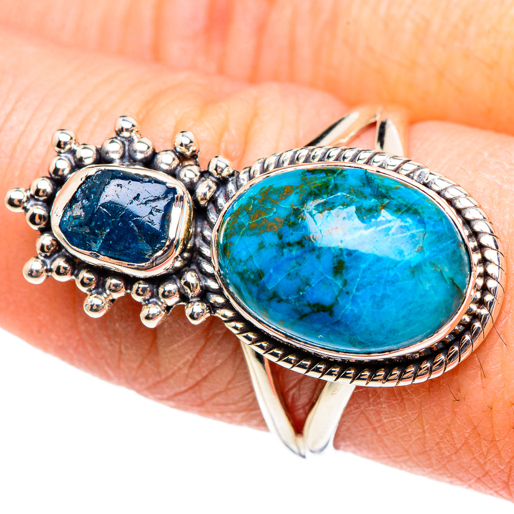 Chrysocolla Rings handcrafted by Ana Silver Co - RING95287