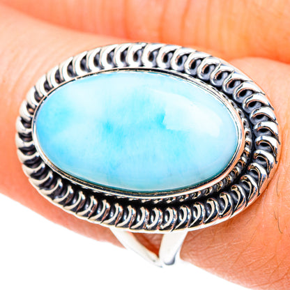 Larimar Rings handcrafted by Ana Silver Co - RING95288