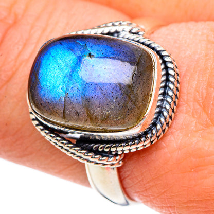 Labradorite Rings handcrafted by Ana Silver Co - RING95293