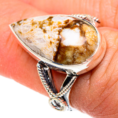 Peanut Wood Jasper Rings handcrafted by Ana Silver Co - RING95297