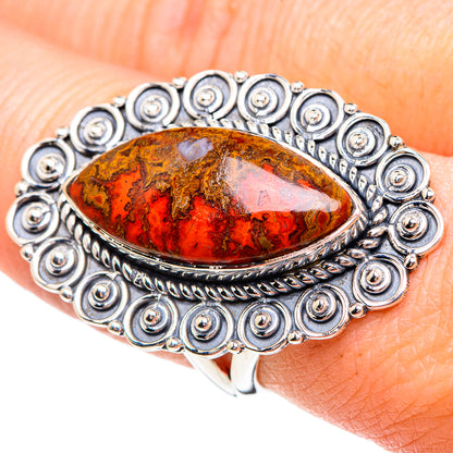 Morocco Agate Rings handcrafted by Ana Silver Co - RING95315