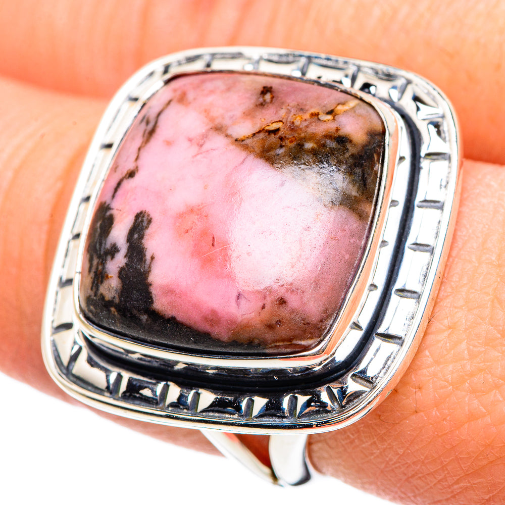 Rhodonite Rings handcrafted by Ana Silver Co - RING95324
