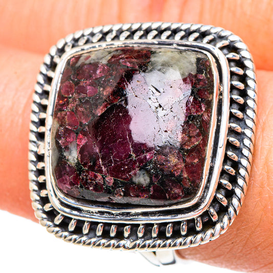 Russian Eudialyte Rings handcrafted by Ana Silver Co - RING95330