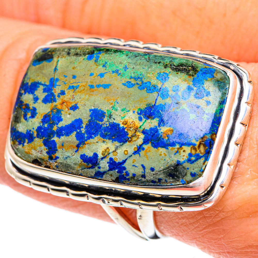 Azurite Rings handcrafted by Ana Silver Co - RING95339