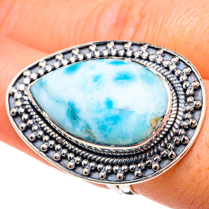 Larimar Rings handcrafted by Ana Silver Co - RING95344
