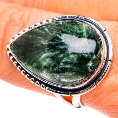 Seraphinite Rings handcrafted by Ana Silver Co - RING95351