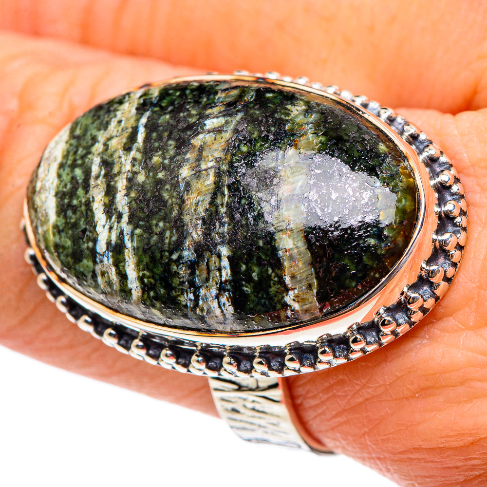 Lizard Jasper Rings handcrafted by Ana Silver Co - RING95361