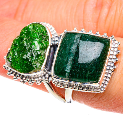 Green Aventurine Rings handcrafted by Ana Silver Co - RING95363