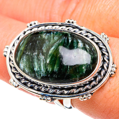 Seraphinite Rings handcrafted by Ana Silver Co - RING95364
