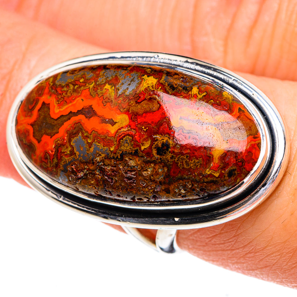Morocco Agate Rings handcrafted by Ana Silver Co - RING95369