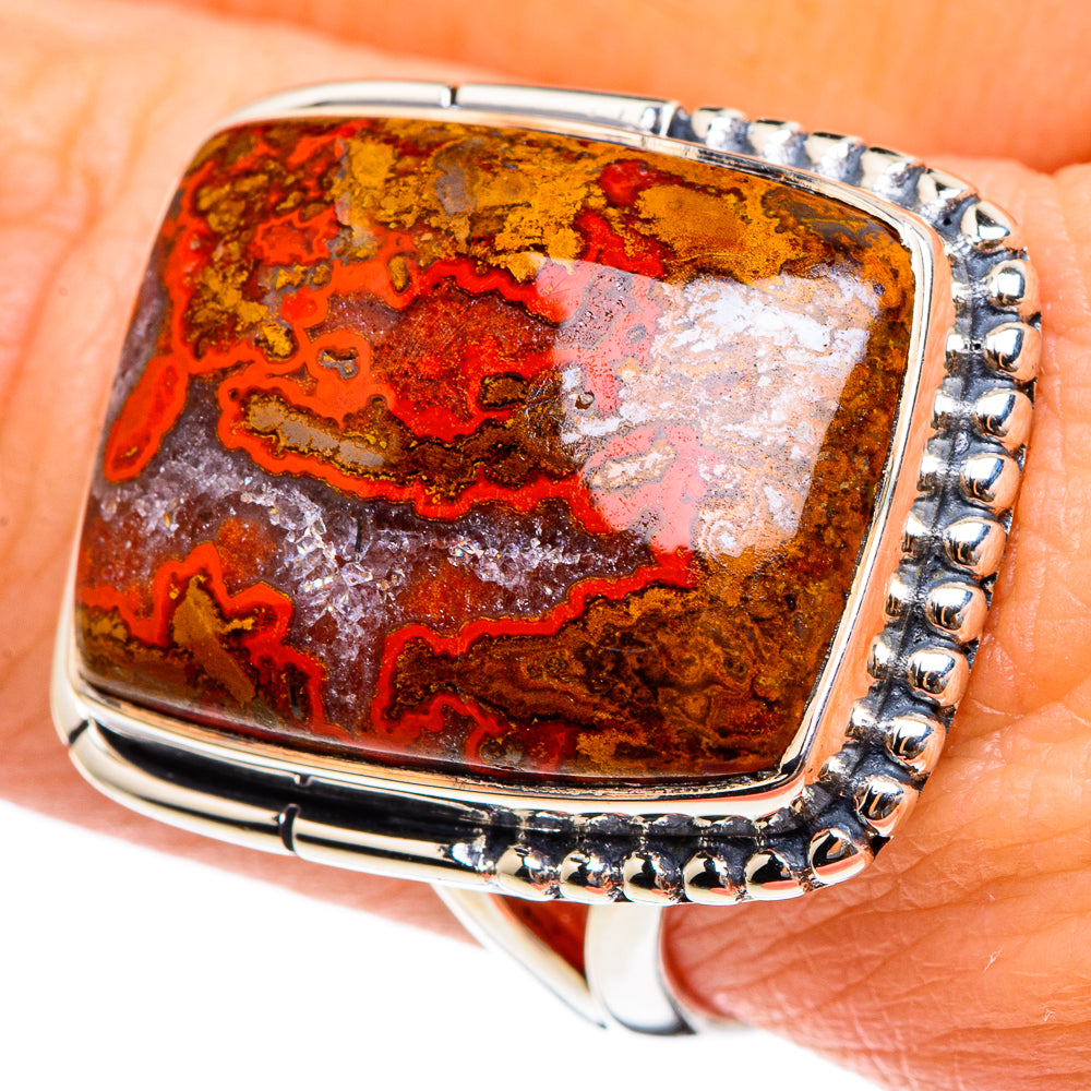 Morocco Agate Rings handcrafted by Ana Silver Co - RING95373