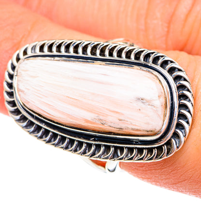 Scolecite Rings handcrafted by Ana Silver Co - RING95376