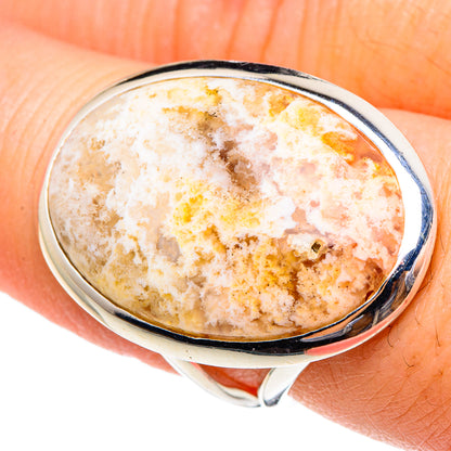 Plume Agate Rings handcrafted by Ana Silver Co - RING95379