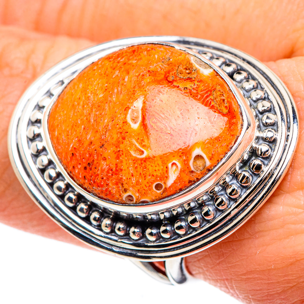 Sponge Coral Rings handcrafted by Ana Silver Co - RING95380