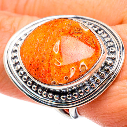 Sponge Coral Rings handcrafted by Ana Silver Co - RING95380