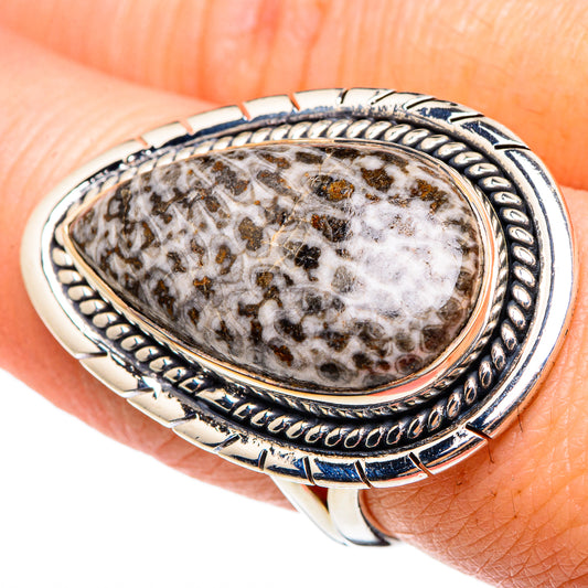 Stingray Coral Rings handcrafted by Ana Silver Co - RING95389