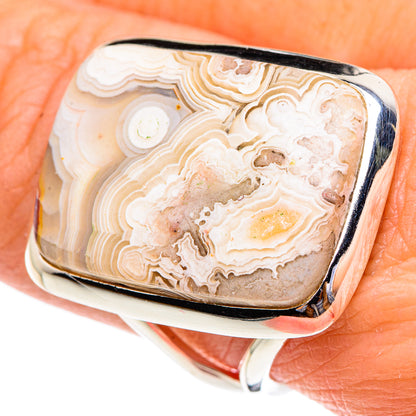 Laguna Lace Agate Rings handcrafted by Ana Silver Co - RING95391