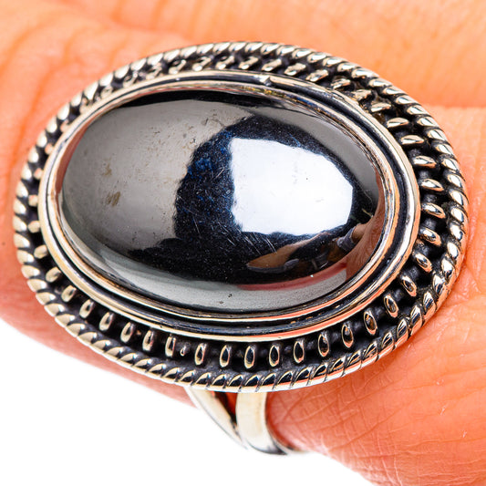 Hematite Rings handcrafted by Ana Silver Co - RING95399