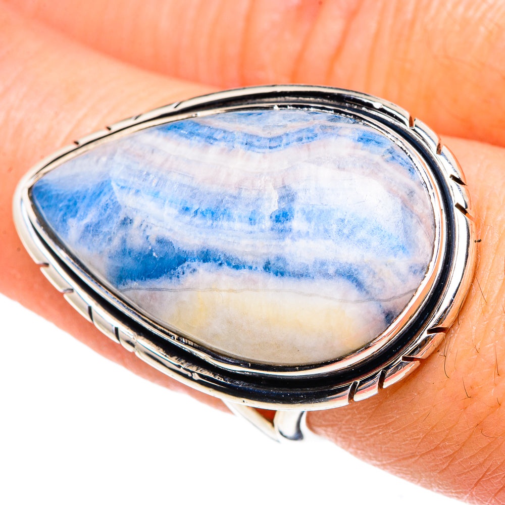 Blue Scheelite Rings handcrafted by Ana Silver Co - RING95407