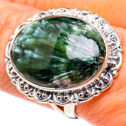 Seraphinite Rings handcrafted by Ana Silver Co - RING95414