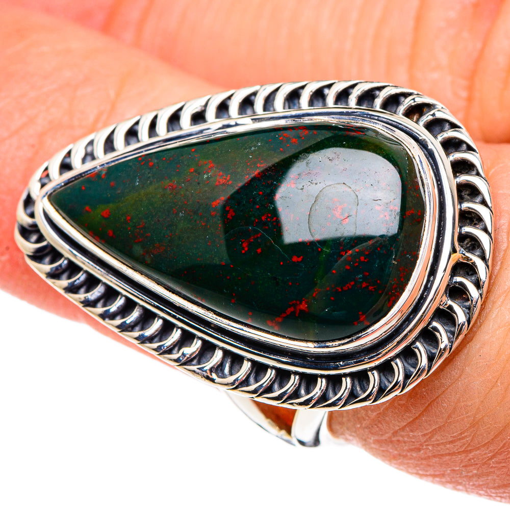 Bloodstone Rings handcrafted by Ana Silver Co - RING95417