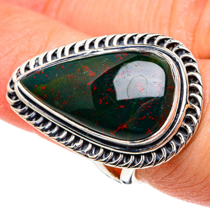 Bloodstone Rings handcrafted by Ana Silver Co - RING95417