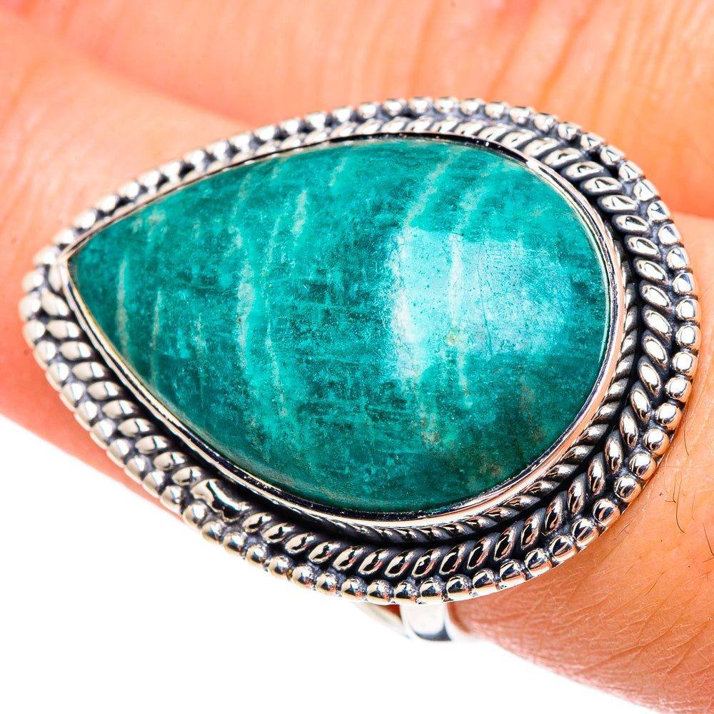 Chrysocolla Rings handcrafted by Ana Silver Co - RING95420
