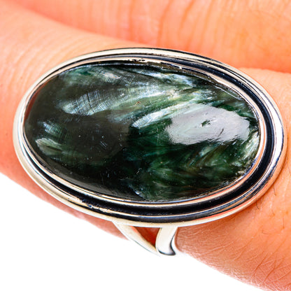 Seraphinite Rings handcrafted by Ana Silver Co - RING95424