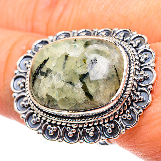 Prehnite Rings handcrafted by Ana Silver Co - RING95427