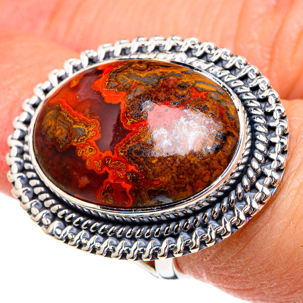 Morocco Agate Rings handcrafted by Ana Silver Co - RING95437