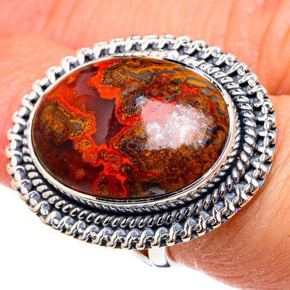 Morocco Agate Rings handcrafted by Ana Silver Co - RING95437