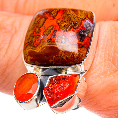 Morocco Agate Rings handcrafted by Ana Silver Co - RING95438