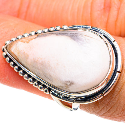 Scolecite Rings handcrafted by Ana Silver Co - RING95442